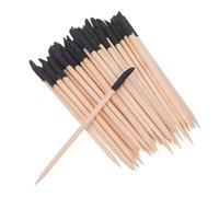AUTSUPPL 100pcs Double End Wood Sanding Sticks for Manicure Detailing Cuticle Care and Nail Art Tools Fine Grit Polishing Twigs for Home and Professional Nail Maintenance