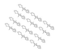 AUTSUPPL 100pcs Heart and Paw Shape Pendant Charms for DIY Jewelry Making Unique Heart Shape Design for Necklaces Bracelets Earrings and Accessories for Creative Crafts and Personal
