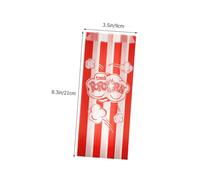 AUTSUPPL 100Pcs Portable Popcorn Bags Multi-function Paper Snacks Bags with Wide Bottom for Party Treats and Dessert Supply