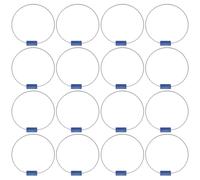 AUTSUPPL 100pcs Stainless Steel Cable Wire Tamper Seals with Numbered Safety Tags for Freight Containers Truck Trailers Shipping Weather Resistant Self-Locking Anti-Theft Security Cable