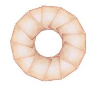 AUTSUPPL 100pcs Vintage Double-Sided Parchment Paper for Writing and Printing Sturdy Antique Scrapbook Craft Sheets for Invitations Certificates DIY Letter Stationery