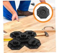 AUTSUPPL 10pcs Adjustable Height Decking Pedestal Base Outdoor Floor Support Stand for Wood Plastic Composite Decking Easy Installation Ground Leveling