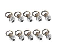 AUTSUPPL 10pcs Ceiling Lamp Hook Rings Antique Bronze Decorative Fixture Hooks with Design High Load Capacity for Secure Chandelier Hanging Indoor Outdoor Use