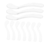 AUTSUPPL 10pcs Makeup Spatulas for Skin Care Transparent Cosmetic Spoons for Face Cream Lotion Application Lightweight Reusable Beauty Tools for Women for Salon Travel