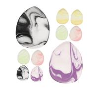 AUTSUPPL 10pcs Mini Powder Teardrop Shape Makeup Blenders Gentle for Blemishes Dual-sided for Dry Wet Application for Travel