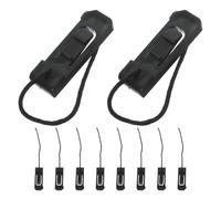 AUTSUPPL 10pcs Nylon Longboard Surfboard Fin Clip Sturdy Buckle | Impact Resistant Black Nylon Material, Designed for Sup Paddlers and Paddleboarders, for Board Maintenance and Travel