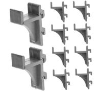 AUTSUPPL 10pcs Refrigerator Freezer Shelf Clips Plastic Supports for Fridge Cooler Easy Install No Drill Raised Edge Design for Secure Fit Suitable for Home Refrigerators