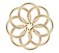 AUTSUPPL 10pcs Retro Style Key Rings Metal Split Key Chain Rings for DIY Crafts Secure Flat Design for Easy