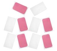 AUTSUPPL 10pcs Reusable Eyelash Lift Silicone Pads Soft Lightweight Adhesive Lash Grafting Holder for Precise Extension Application in Beauty Salons and Home Use Pink Transparent