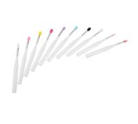 AUTSUPPL 10Pcs Silicone Lip Brush with Lid Heads for Smooth Lipstick Lip Balm Application Portable Eyeshadow Applicator for Professional Makeup Travel Friendly Cosmetic Tool for Women