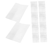 AUTSUPPL 10pcs Transparent Plastic Book Covers Sleeve Protectors Clear Book Edge and Corner Guards for Notebooks Magazines