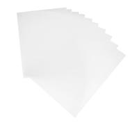AUTSUPPL 10pcs Transparent PVC Frame Thick Frosted Semi-transparent Hard Plastic Film for Photo Protection and Decorative Frame Making