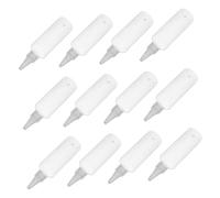 AUTSUPPL 12pcs 100ml Pet Squeeze Bottles Leakproof Refillable Dispenser Containers for Travel Skincare Hair Dye Tattoo Precision Applicator
