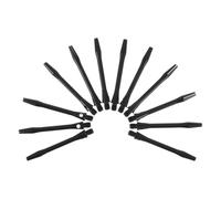 AUTSUPPL 12pcs Ba Thread Aluminum Alloy Dart Shafts Accessories in Black, Replaceable Metal Rods that Keep the Flight Secure, for Leisure Sports and Dart Games