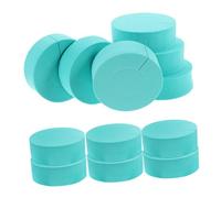 AUTSUPPL 12pcs Blue Sponge Curling Hair Rollers C-shaped Hair Styling Tools Heat-free Curling Suitable for Long and Thick Salon Use