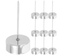 AUTSUPPL 12pcs Iron Spike Candle Holder Insert Candle Cup for Christmas Tree Decor with Visually Appealing Appearance Sturdy and Multi-use for Occasions