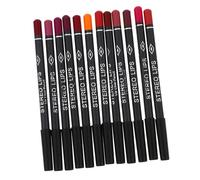 AUTSUPPL 12pcs Waterproof Lip Liner Pencil Set with Smooth Matte Finish, Synthetic Material, Designed to Improve Dry Lips, Makeup Accessory for Valentine's Or Birthday