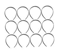 AUTSUPPL 12Pcs Wide Plastic Headbands with Teeth for Women and Plain Craft Hairbands Hard Non-breakable Hair Accessories for Holding All Hair Types Simple Stylish Design