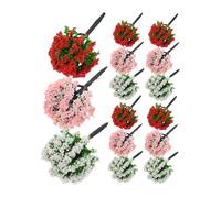 AUTSUPPL 15pcs Miniature Model Trees for Sand Table and Dollhouse Landscaping Realistic Simulation Plant Ornaments with Vivid Details Lightweight and Easy to Carry for DIY Scenery and