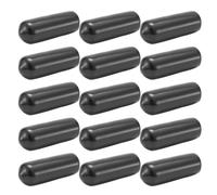 AUTSUPPL 15pcs Rubber Walking Stick Protection End Trekking Pole Tips Replacement Protectors Black Easy to Use Puncture Protection for Outdoor Activities Camping Trips