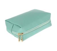 AUTSUPPL 1pc Large Capacity Makeup Pouch for Women Square Cross-Pattern Cosmetic Bag for Travel Gym and Toiletries Storage Convenient Organizer Pu