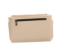 AUTSUPPL 1pc Large Capacity Multi-Functional Felt Cosmetic Bag Stylish Makeup Pouch for Women Toiletries Organizer for Travel Scratch Resistant Design Option