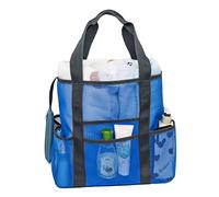 AUTSUPPL 1pc Large Mesh Beach Bag Lightweight Multifunctional Tote for Groceries Picnics Quick Drying Spacious with Inside Zipper Pocket for Women Families