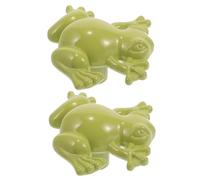 AUTSUPPL 2 pcs Metal Frog Shape Cabinet Knobs Decorative Dresser Drawer Pulls Compact Lightweight Metal Knobs for Wardrobe Cupboard Kitchen Cabinets Easy Install Furniture Handles