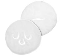 AUTSUPPL 2 Pcs Soft Towel Mask with Button Straps Warm Compress Facial Towels for Steaming Makeup Removal Skincare Absorption Lightweight and Portable for Home Travel Office Use