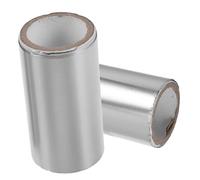 AUTSUPPL 2 Rolls of Aluminium Nail Wraps for Gel Polish Removal 3m Thin Foil Sheets Pre-attached Pads for Fast and Gentle Soak off at Home