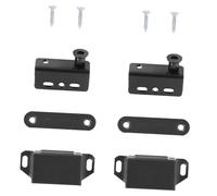AUTSUPPL 2 Set Magnetic Cabinet Door Catch with Pivot Clamp Hinge Invisible Door Closure for Wardrobe and Cupboard Strong Suction Magnet for Secure Furniture Closure