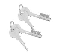 AUTSUPPL 2 Sets Refrigerator Freezer Door Locks with Keys Zinc Alloy Cylinder Safety Lock for Protection Theft Prevention and Airtight Seal in Commercial Freezer Cabinets and Display Cases