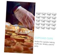 AUTSUPPL 200pcs Disposable Paper Baking Cups Greaseproof Cupcake Liners for Muffins Cakes Party Wedding Bakery Use Food-Safe Odorless Cake Wrappers