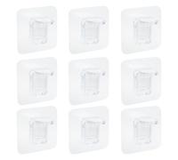 AUTSUPPL 20Pcs Adhesive Shelf Support Pegs No-Drill Shelf Bracket Clips for Wardrobe Partition Fixed Holders Baffle Clamps for Home Storage