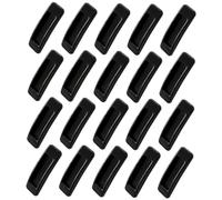 AUTSUPPL 20pcs Black Adhesive Sliding Door Pull Handles and Window Open Handles for Cabinet Drawer Wardrobe Doors, Stick-on Rectangular Cupboard Pulls for Home and Office Use