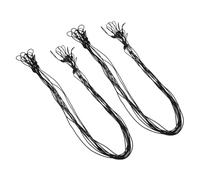 AUTSUPPL 20pcs Black Plastic Stylus Pen Lanyards Lightweight and Anti-lost Elastic Tether Chains for Keys and Phones, for Securing Tablet Pens and Touchscreen Devices