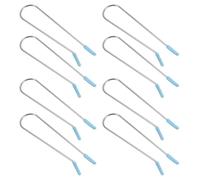 AUTSUPPL 20pcs Blue Hot Roller Clamps 1.9cm Metal Wire Clips Hair Styling Tools for Perm Rods Home Salon Use
