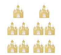 AUTSUPPL 20pcs Golden Paper Hollow-out Castle Candy Boxes with Stylish Beautiful Design, Multi-function Candy Container for Graduation Time and Wedding Party Favour or Sweets Gift Giving