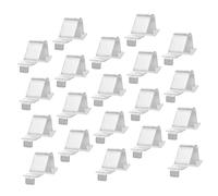 AUTSUPPL 20pcs Heavy Duty Cabinet Shelf Support Clips Thick Metal Shelf Clamps for File Cabinets Bookcases Versatile Pegs for Racks