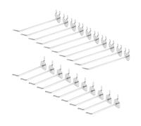 AUTSUPPL 20Pcs Iron Heart Apple Shaped Pegboard Hooks Thick Heavy Duty Display Rack Hooks for Supermarket Kitchen Garage Wall Organization