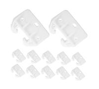 AUTSUPPL 20pcs Large Plastic Drawer Slide Brackets Crab Claw Hooks Drawer Hardware for Kitchen Cabinets Dressers Office Furniture Repair