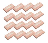 AUTSUPPL 20pcs Light Gold Lash Boxes and Press on Nail Packaging Cases Portable Eyelash Containers Bulk Storage for False Lash Extensions and Nail Art Display