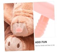 AUTSUPPL 20pcs Pink Pig Nose Set with Washers for Plush Animal Crafts Secure Screw Backed Doll Props for Crochet DIY Stuffed Making Replacement Animal Noses for Hobbyists and Doll Repair