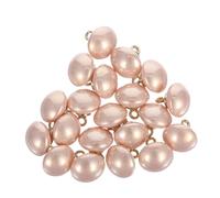 AUTSUPPL 20pcs Sewing Pearl Buttons with Metal Shank Half-Round Faux Pearls for DIY Clothing Bridal Gowns Sweaters Shirts Vintage Craft Accessories Easy to Sew Decorative Trimmings