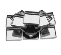 AUTSUPPL 20pcs Square Empty Metal Pans 26mm Refillable Eyeshadow and Blush Palette Diy Makeup Refills for Professional Cosmetic Palettes and Compact Use