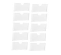 AUTSUPPL 20pcs White Single Hole Wire Shelf Price Tag Holders for Supermarket and Retail Organization Visibility Labels for Fruits Pharmacy and Warehouse Management
