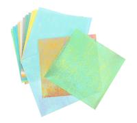 AUTSUPPL 20Sheets Pearlescent Origami Paper for Adults DIY Crafts Shimmer Square Folding Paper with Handcut Decorative Design for Cranes Scrapbooking and Handmade Projects