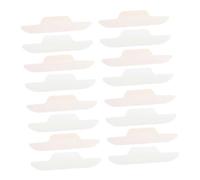 AUTSUPPL 24pcs Disposable Sweat Pads for Hats Ultra-thin Non-woven Fabric and Pe Material, Curve Shape Collar Liners Pad for Jobs Negotiations and Intimate Appointments