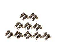 AUTSUPPL 25pcs Antique Bronze Tone Horn Lock Right Latch Hook Clasp Durable High Catch for Jewelry Boxes Doll Houses Vintage Style Furniture Decoration