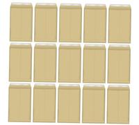 AUTSUPPL 25Pcs Thick Kraft Paper Self-Adhesive Envelopes File Bags for Student Storage Mailing Document and Postcard Organization